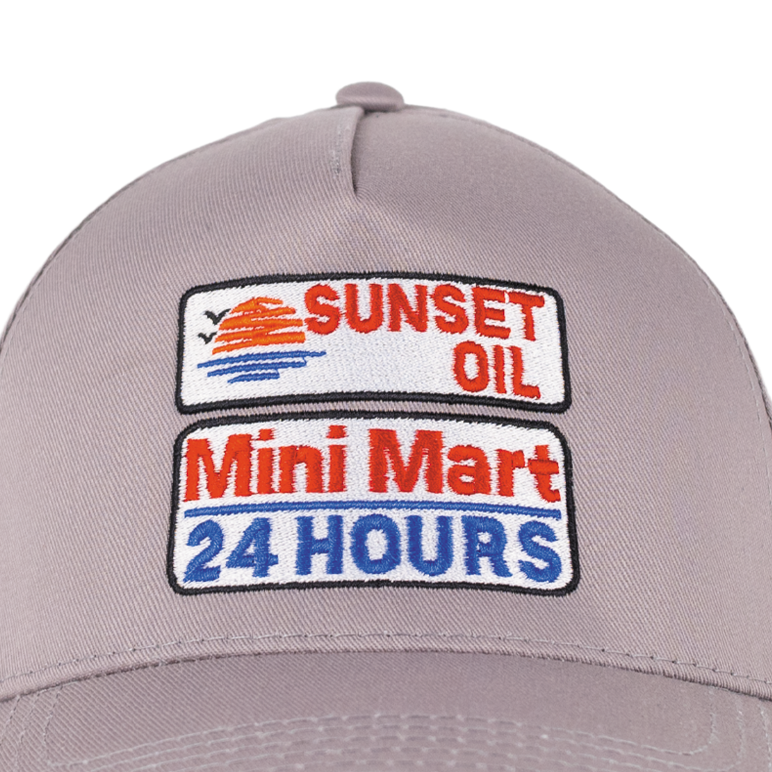 Sunset Oil Mini Mart Grey Baseball Fit