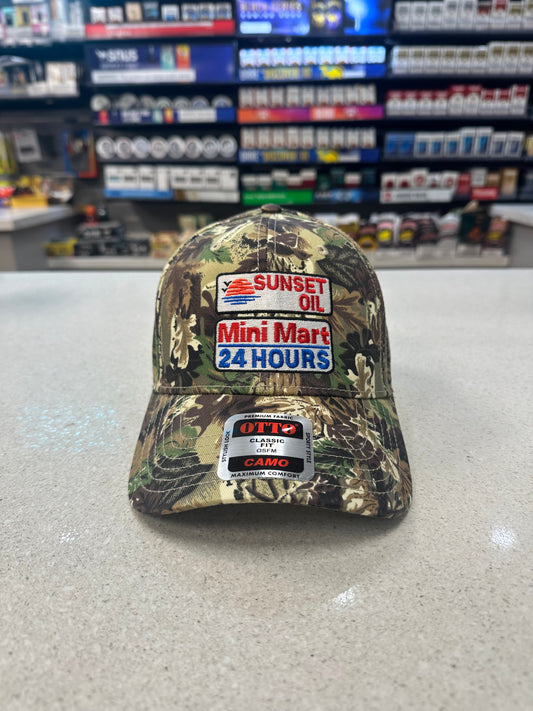 Sunset Oil Mini Mart lt.lod/brn/kelly Hat