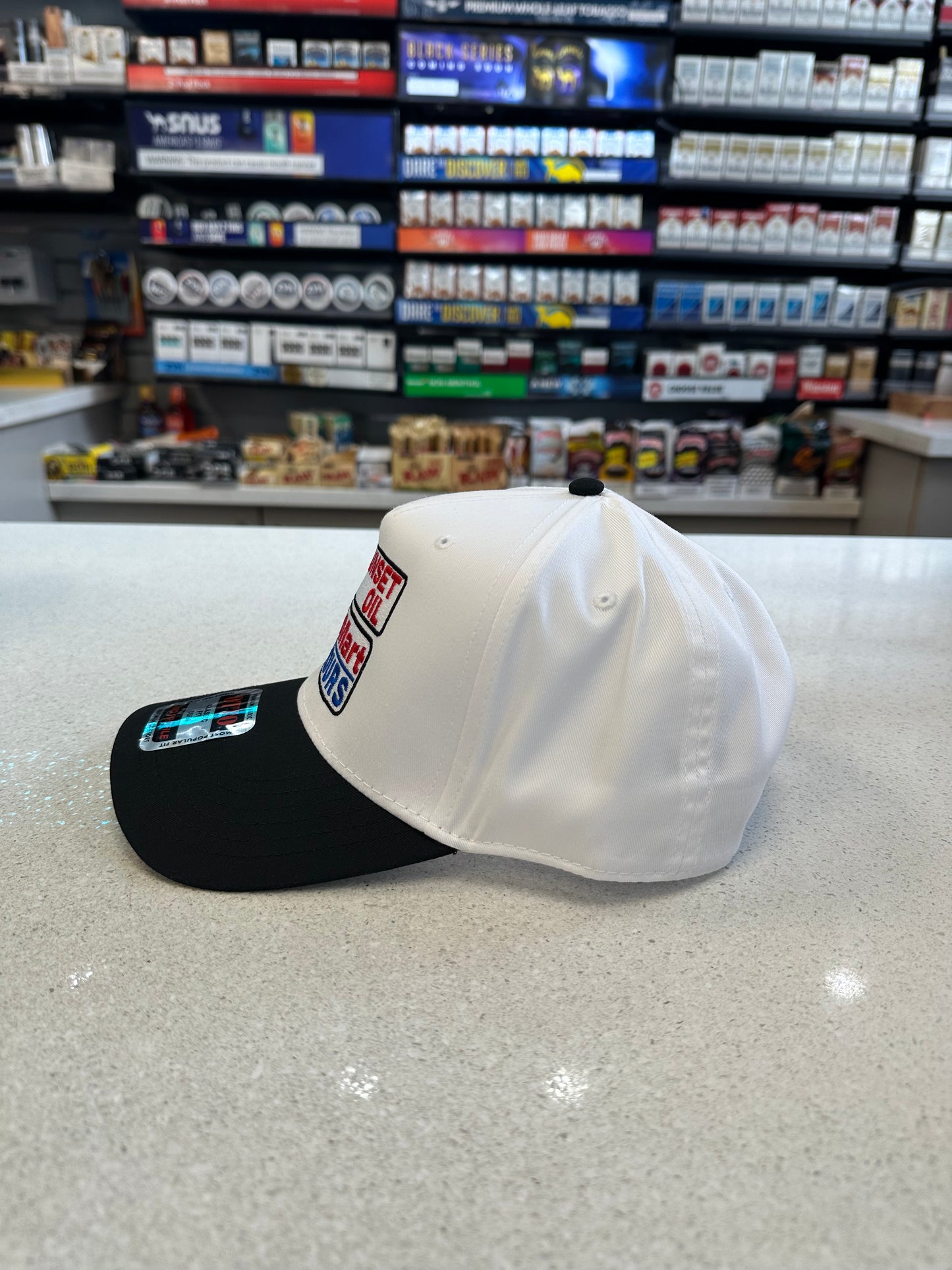 Sunset Oil Mini Mart Black/White Baseball Cap