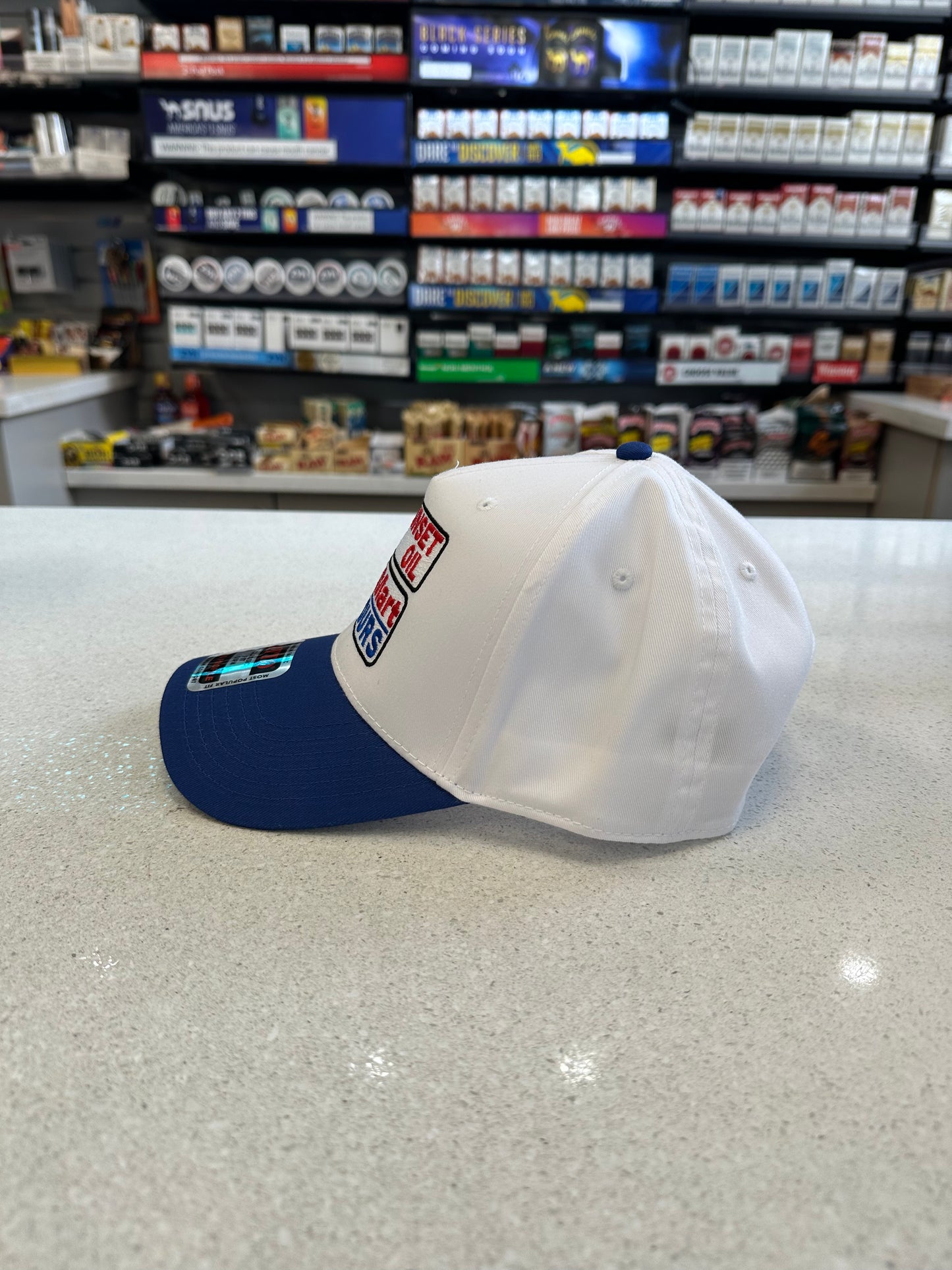 Sunset Oil Mini Mart Royal blue/white Baseball cap